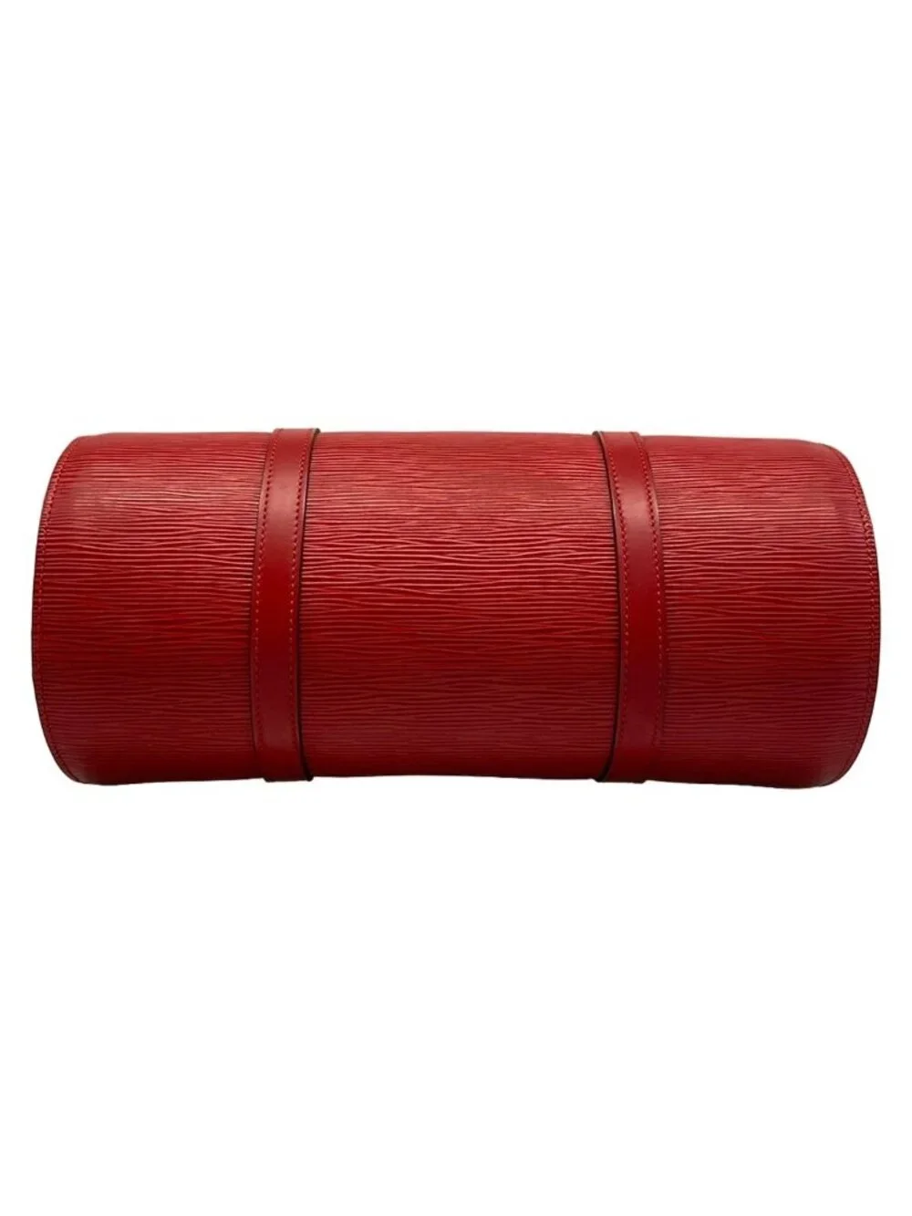 Louis Vuitton Handbag Epi Soufflot Castilian Red Leather